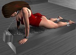 Sleepless night on a bed of nails.